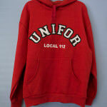 Red Pullover Hoodie-$55