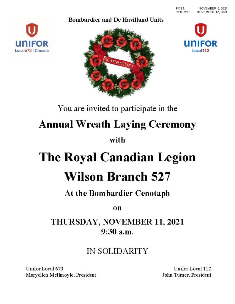 2021 Wreath Laying Ceremony BY L673 DW OCT 29, 2021