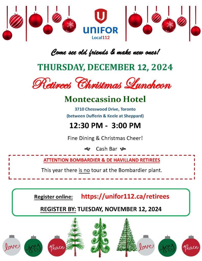 2024 RETIREES CHRISTMAS LUNCHEON INVITATIONS MAILING Page 1