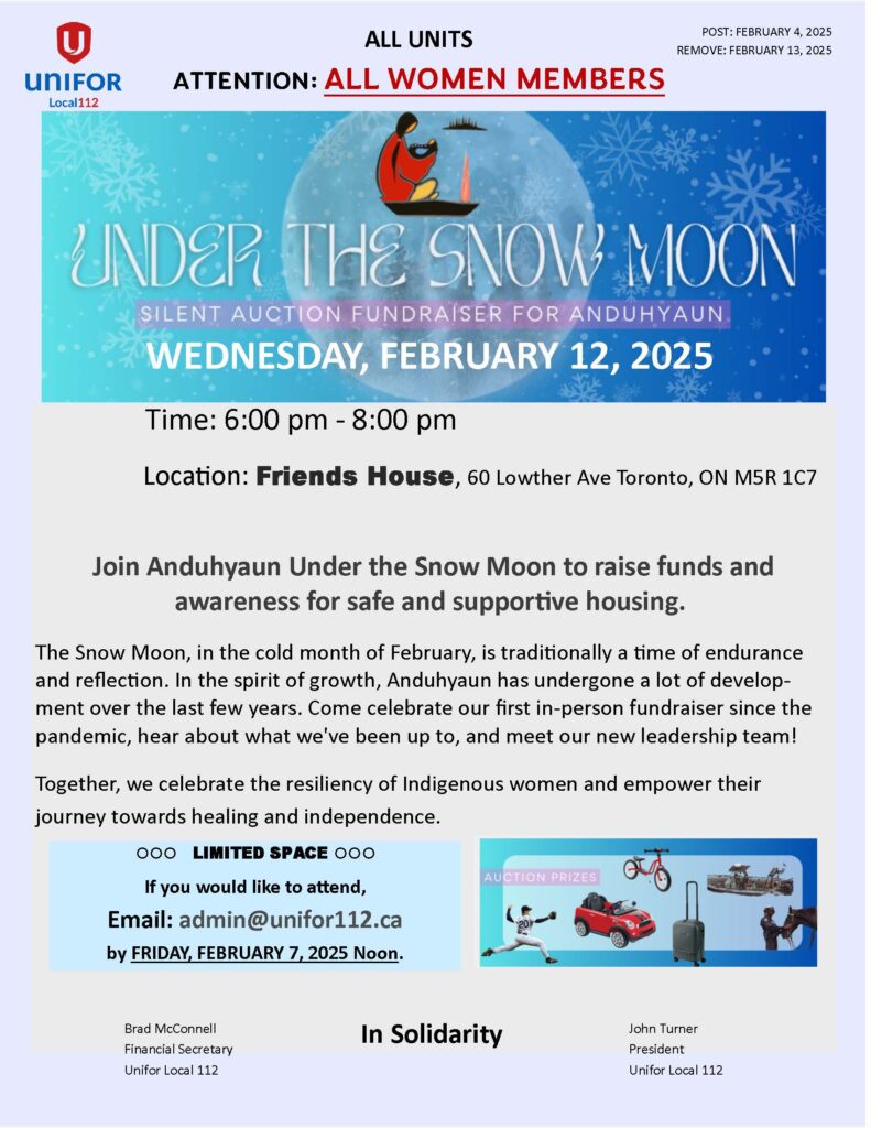 ANDUHYAUN 2025 UNDER THE SNOW MOON FUNDRAISER